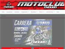Tablet Screenshot of enduroguadalajara.com